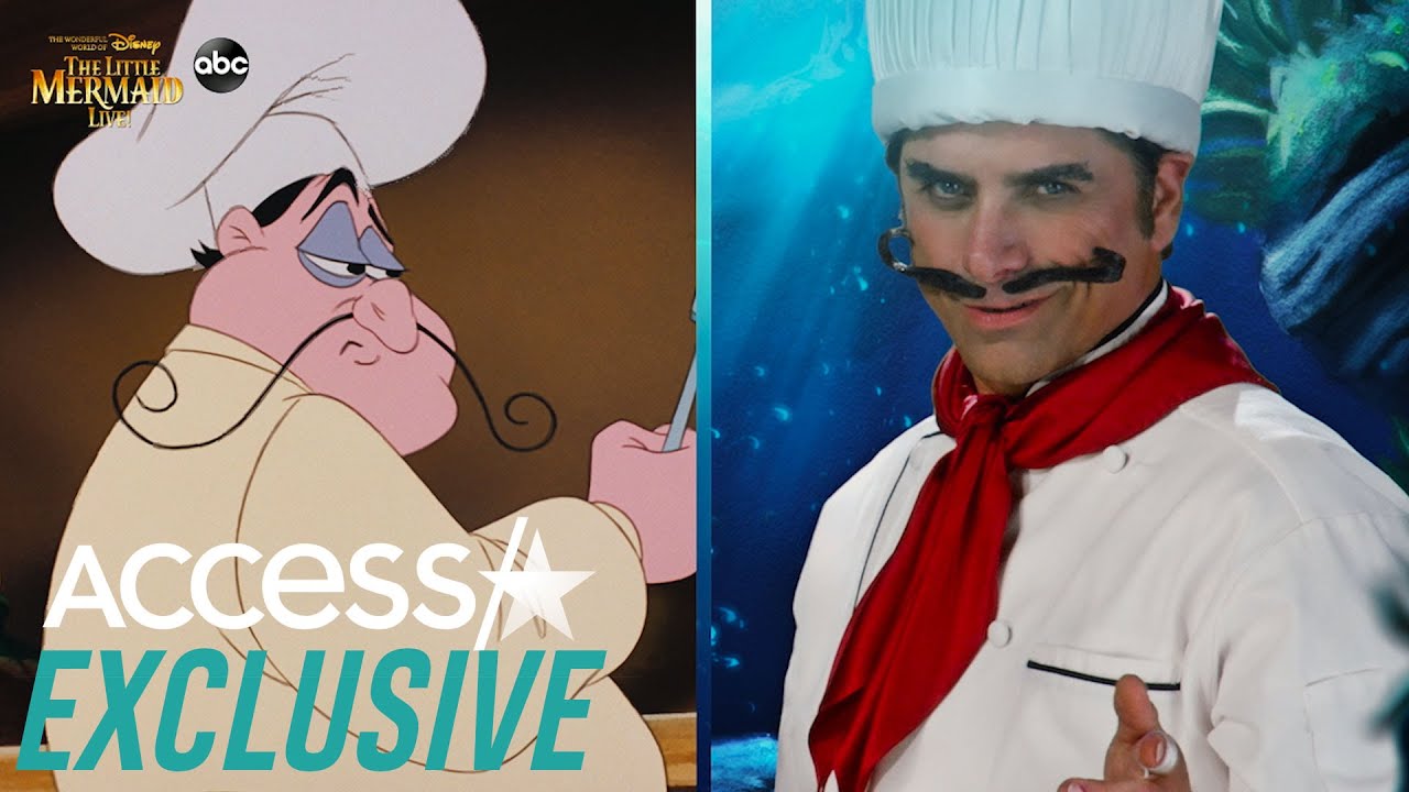 John Stamos Sings & Dances As Chef Louis Behind The Scenes Of 'The Little Mermaid Live!' (EXCLUSIVE)