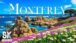 Monterey, California 8K Relaxation Film - Peaceful Piano Music - Beautiful Nature