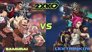2XKO FT3 ▰  Samurai (Braum / Darius ) vs LEV Trinki76 (Vi / Ekko) #2xko #leagueoflegends #lol
