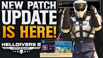 Helldivers 2 New Patch Update! Big Content Drop?! & New Award!