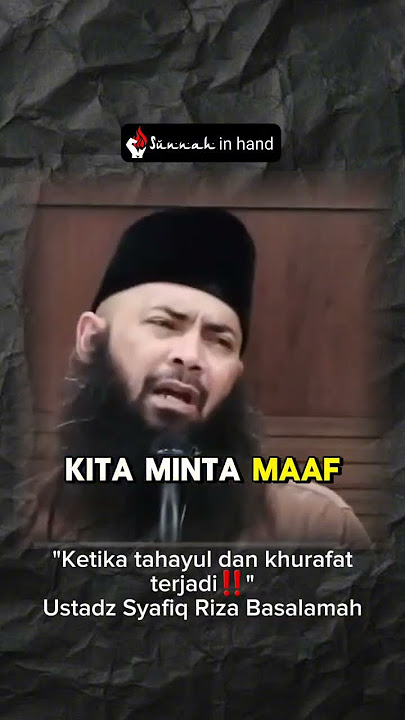 Ketika Tahayul dan Khurafat Terjadi‼️ – Ustadz Syafiq Riza Basalamah