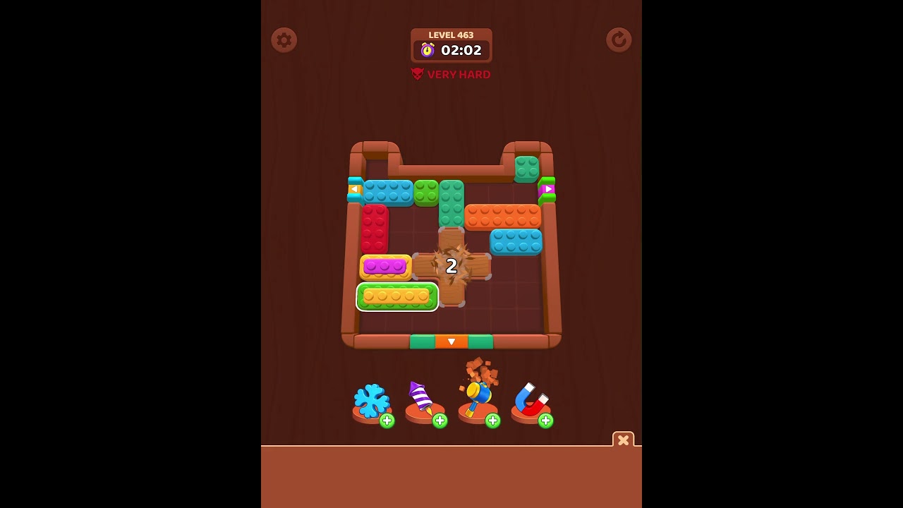 Color block puzzle 3d jam level 463 6-14-26 - YouTube