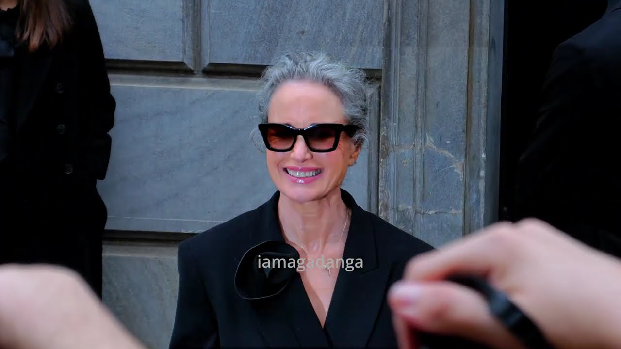 Andie Mac Dowell attends Giorgio Armani FW26 womenswear fashion show in Milan