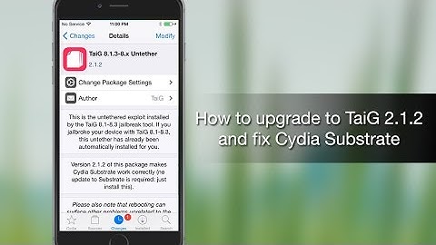 How to manually upgrade to TaiG 2.1.2 via Cydia using TaiG 8.1.3-8.x Untether - iPhone Hacks