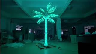 Outdoor waterproof RGB LED Palm Tree Coconut Tree Light for decorate