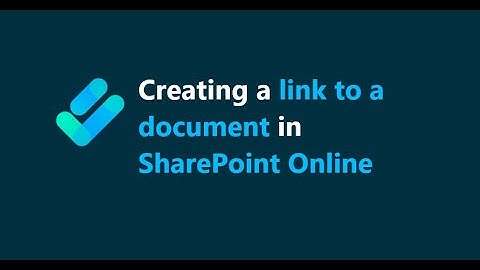 How to create a link to a document in SharePoint Online