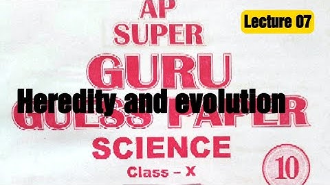 #Ap super guru class #10 SCIENCE! #HEREDITY AND EVOLUTION ! #pseb #psebboard #pseb10thclass