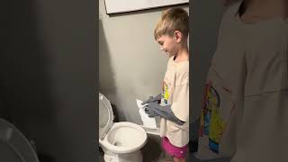 The goal isn’t a clean toilet. It’s raising a capable young man. Teaching kids life skills.