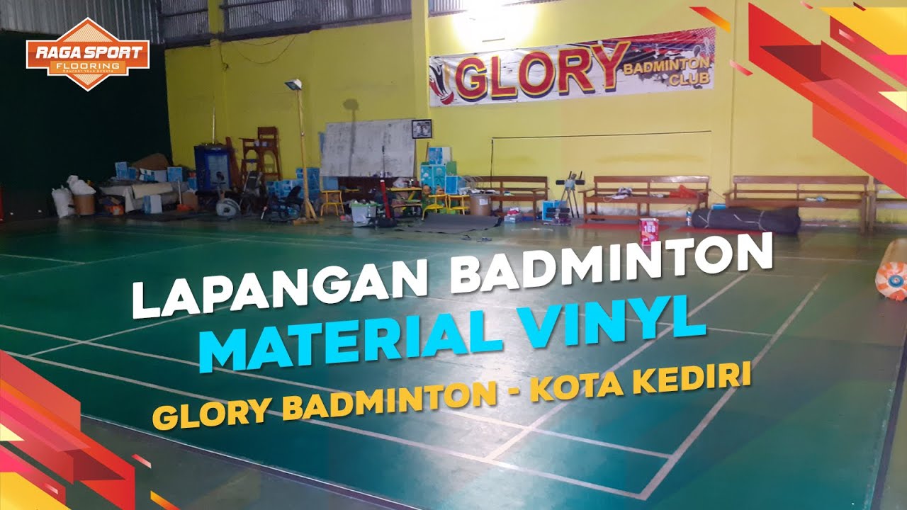 Proyek Lapangan Badminton Vinyl Jongbiru Kota Kediri Raga Sport Flooring Kontraktor Lap