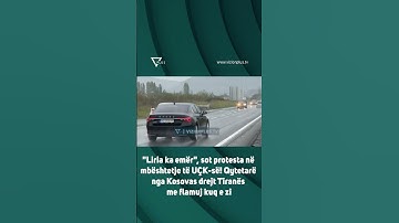 Sot protesta në mbështetje të UÇK-së! Qytetarë nga Kosova drejt Tiranës me flamuj kuq e zi
