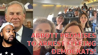 Greg Abbott Promises To ARREST Democrats Fleeing Texas In Private Jets To Block GOP Election Bill!