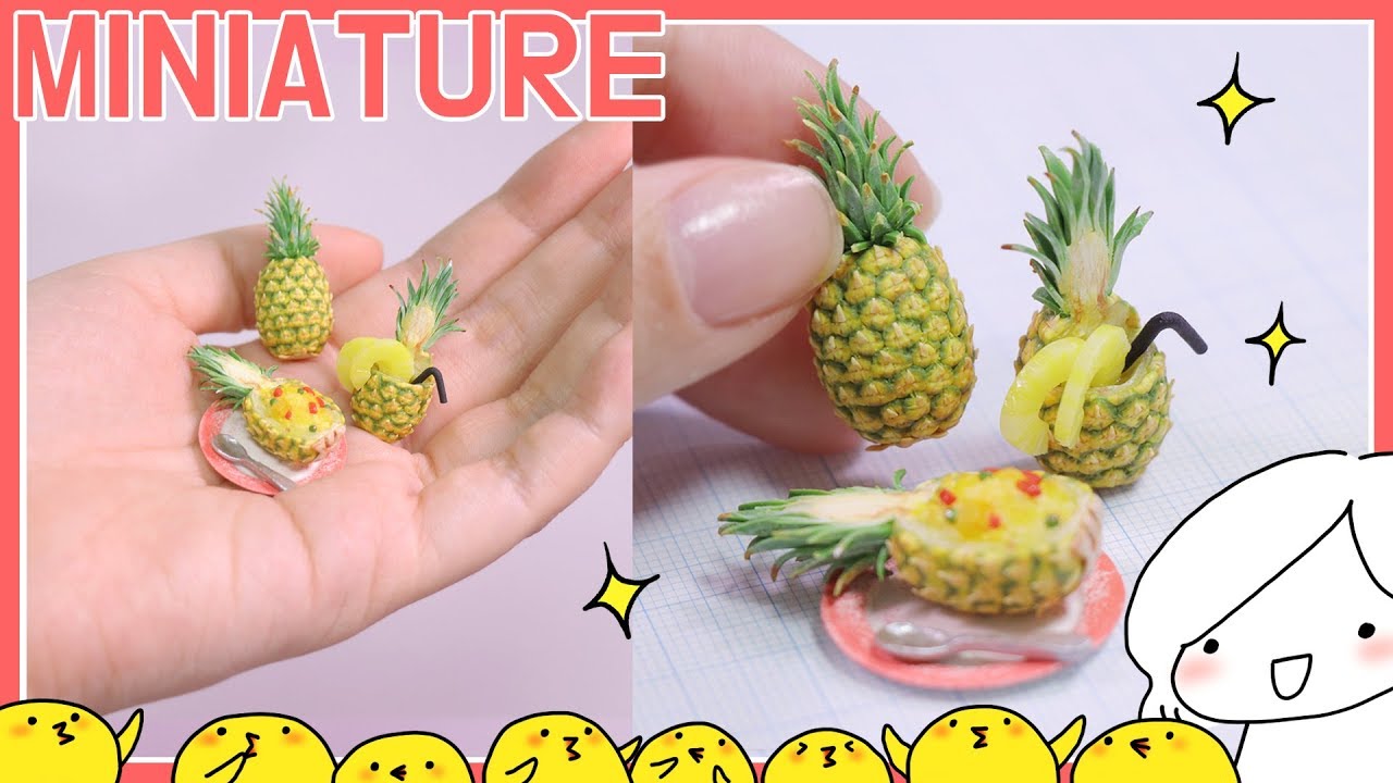 Рецепт миниатюрного жареного риса с ананасом и соком — Run Chicken