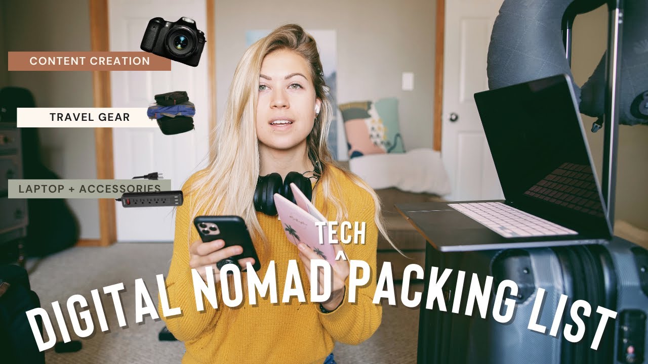 ultimate digital nomad packing list | Technology + Travel Gear