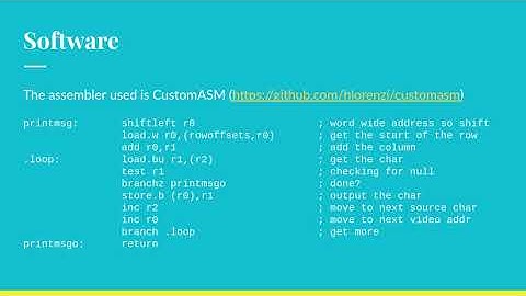 16bit softcore processor overview