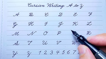 Cursive writing a to z with a fountain pen | Cursive Capital letters abcd | Cursive handwriting abcd