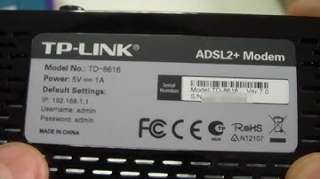 Unboxing of TP-LINK TD-8616 ADSL2+ Modem