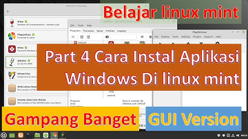 cara instal aplikasi windows di linux