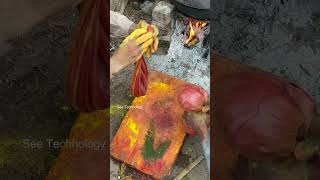 The Amazing Process Of Making Wood Colour #Shorts