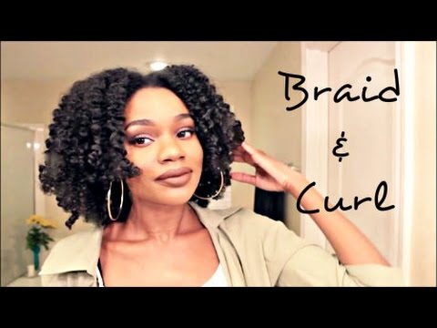 Natural Hair Braid Out Curl Set For All Hair Types Including Transitioner Feat Satin Lined Cap