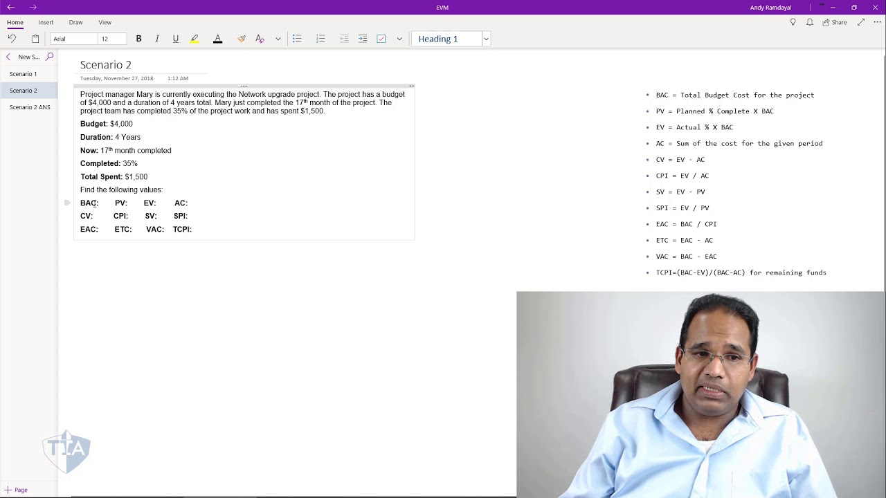 PMP Exam, Earned Value Management Full Course Part 4 - Best EVM course ...