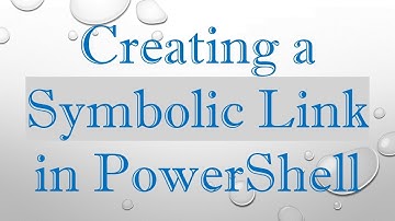 Creating a Symbolic Link in PowerShell
