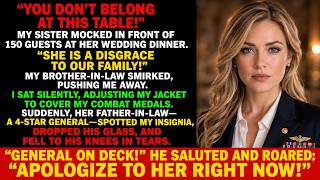 You Don't Belong Here — My Sister Mocked Me At Her Wedding Dinner, Until A 4-Star General Saluted
