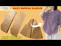 Easy Button-Front Blouse with Ruffled Sleeves | Step-by-Step Sewing Tutorial