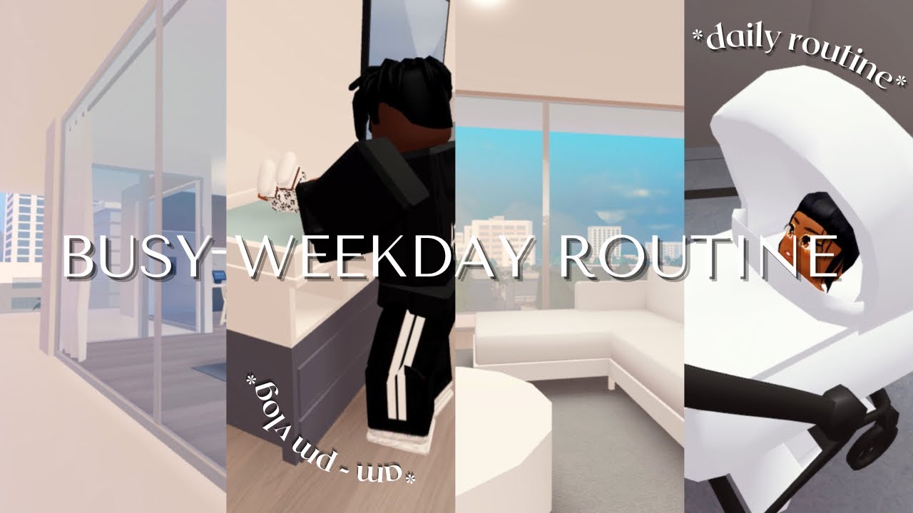 Our busy weekday routine daddy daughter vlog roblox berry avenue