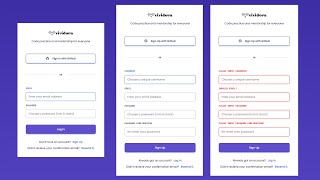 Login and Signup Form with Validation Tutorial Step by Step Using HTML, CSS, and JavaScript