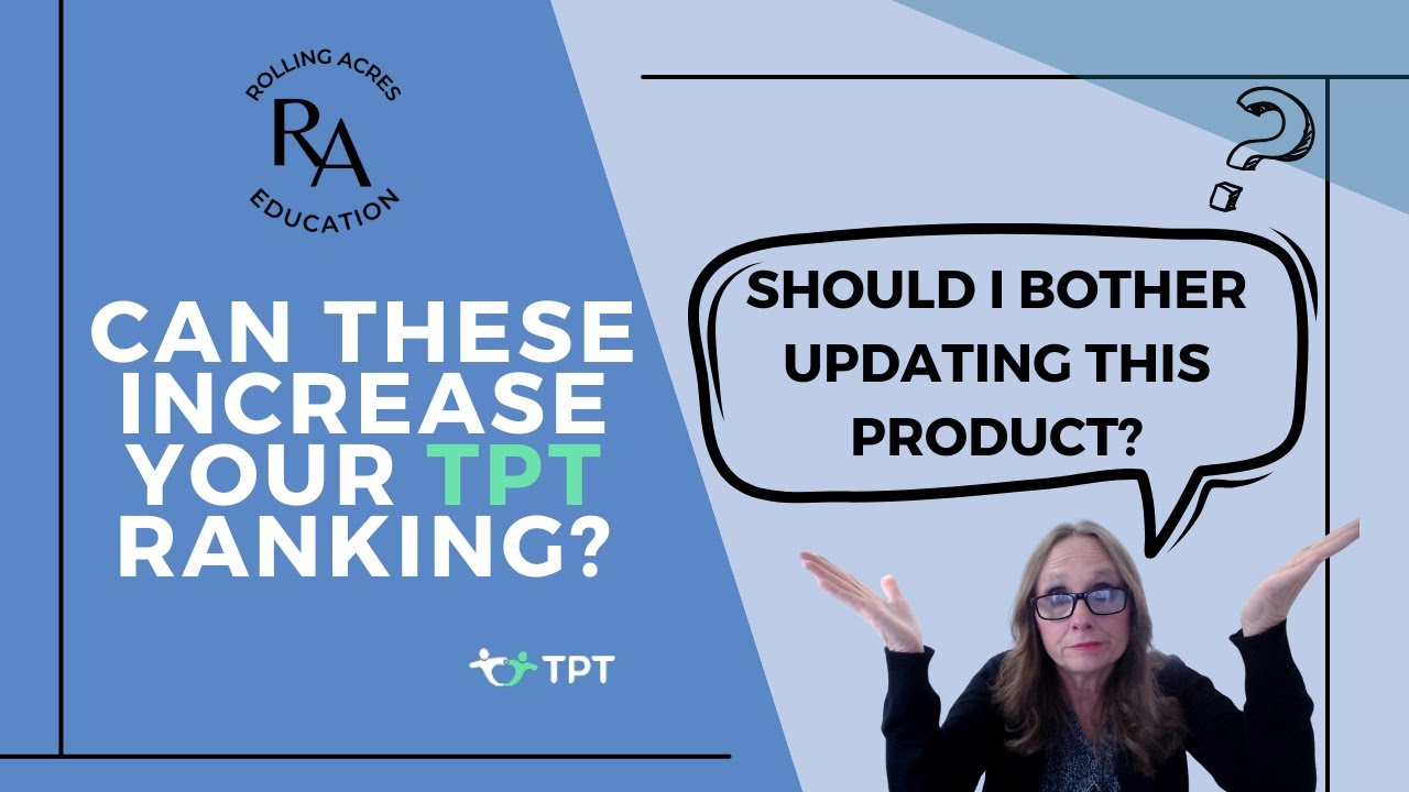 Tpt Store Ranking Can These Things Boost Your TPT Rankings and Sales? - YouTube