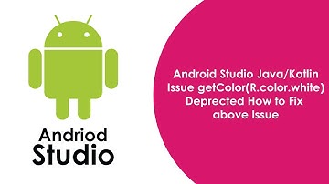 Android Studio getcolor(int) int is deprecated. deprecated in java kotlin || Solved || Kotlin Issue