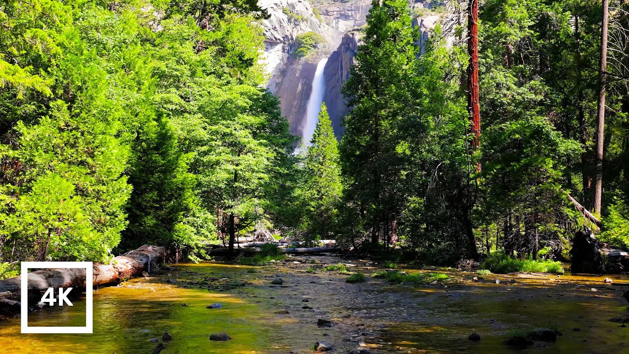 Yosemite Merced River & Falls Ambience – Relaxing Water Sounds for Sleeping & Focus | 4K HDR Nature