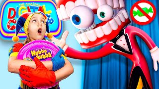 картинка: Как пронести сладости в The Amazing Digital Circus! Экстремальные прятки в коробках челлендж!