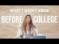 making friends, imposter syndrome, choosing a major // WHAT I WISH I KNEW BEFORE COLLEGE