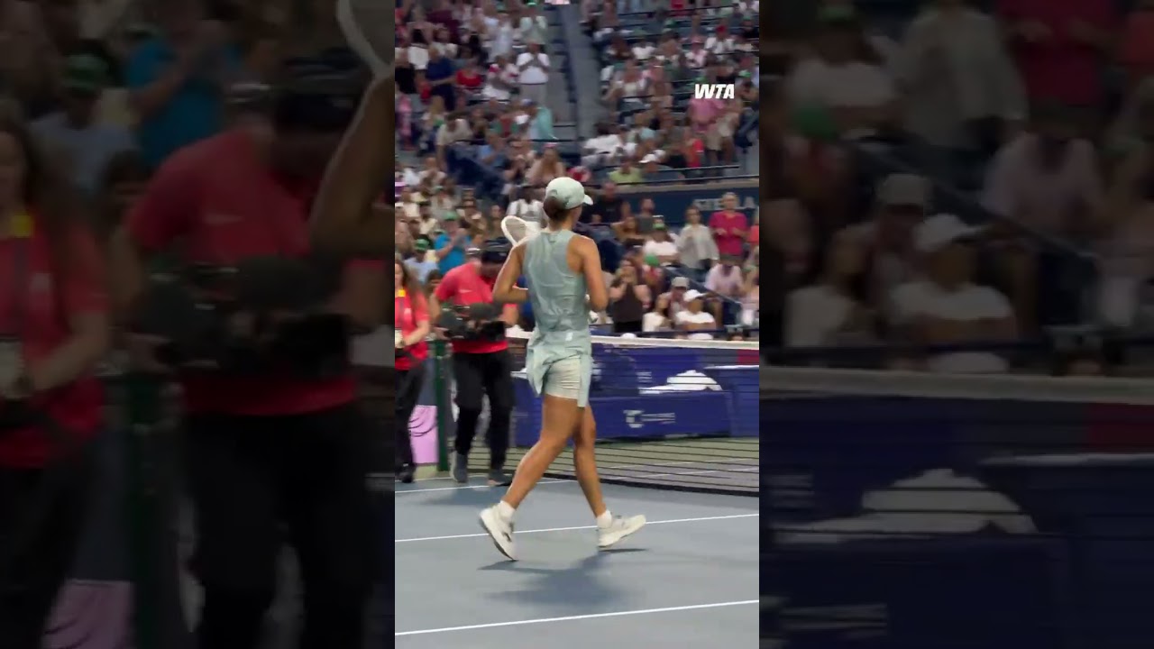 OUR FIRST SEMIFINALIST 🤩 #WTA #IgaSwiatek #Tennis #NBO26
