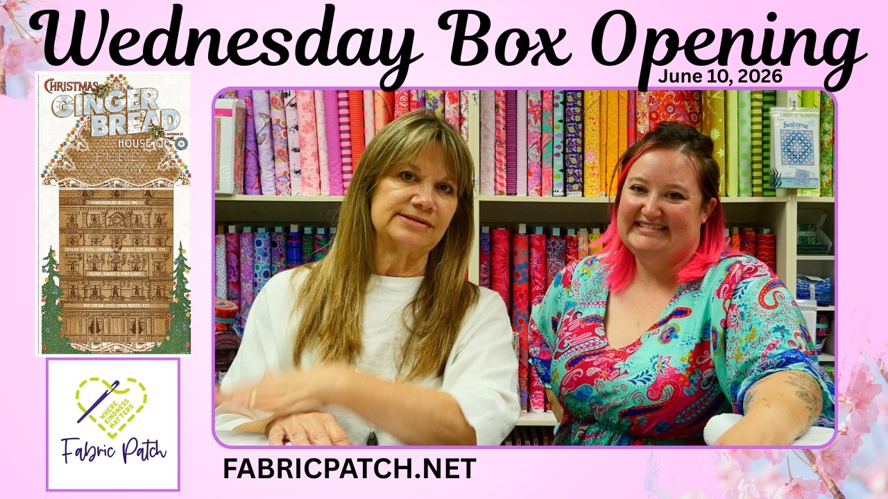 Happy Wednesday! It's June and Christmas fabrics are arriving