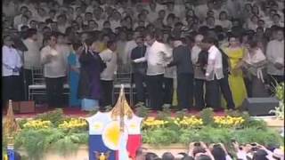 http://rtvm.gov.ph - (Part 1 of 3) Farewell Honors for PGMA and Oathtaking of PNoy