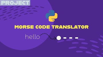 Building a Morse-Code Translator using Python in 8 minutes!