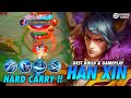 HAN XIN GAMEPLAY IN GRANDMASTER EPIC RANK | HARD CARRY | HONOR OF KINGS
