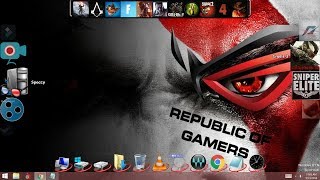 How to make your gaming pc desktop look cool with objectdock free!!!