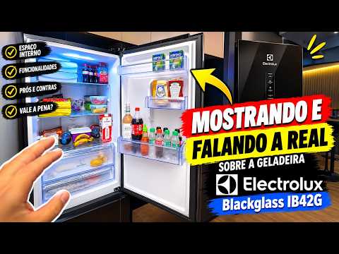 Electrolux IB42G Black Glass refrigerator, one of the most beautiful you can have in your home