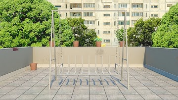 3D CG Terrace Render in Maya with Mental Ray