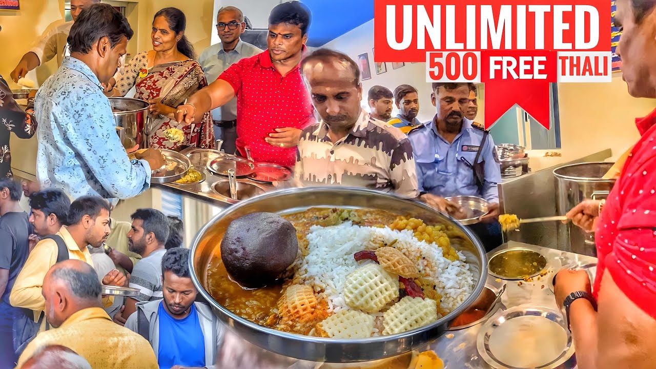 FREE Unlimited Meals in Bangalore 500 People Eats Everyday Street