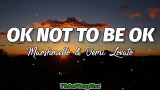 Ok Not To Be Ok - Marshmello & Demi Lovato (Lyrics)🎶