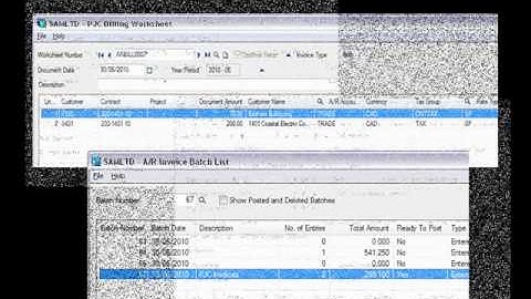 Sage ERP Accpac 5.5 - Project and Job Costing