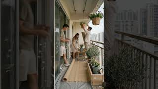 This Tiny Balcony Became an Amazing Urban Garden 😱 #beforeandafter #luxuryhome