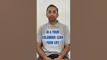 AI & Your Calendar: Lead Your Life #ai #personaldevelopment #professionaldevelopment #productivity