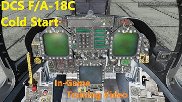 DCS F-18 Startup - Cold Start