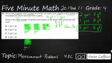 4th Grade STAAR Practice Measurement Problems (4.8C - #6)