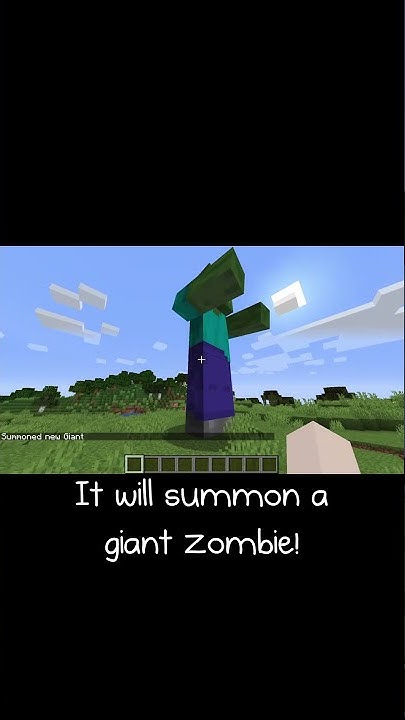 how-to-summon-a-giant-zombie-in-minecraft-shorts-youtube